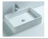 OUTLET Solid-S Top opbouwwastafel rechthoek mat wit 595x395x145mm